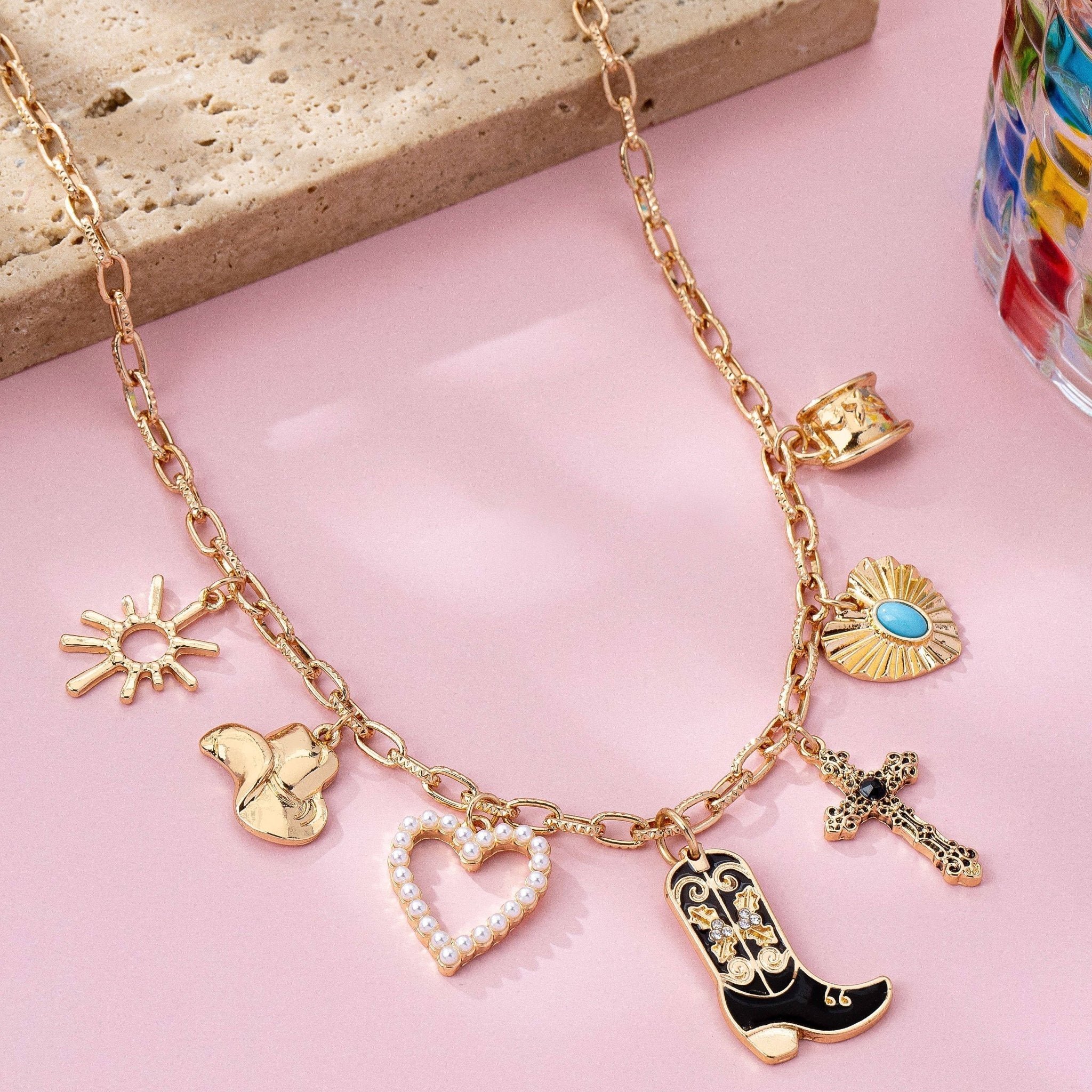 Kacey Western Charm Necklace - Wild Dandelion BoutiqueKacey Western Charm NecklaceWild Dandelion Boutique