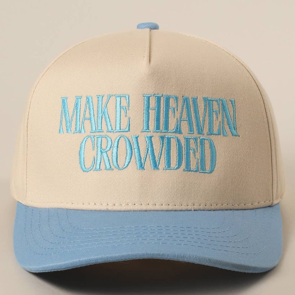 Make Heaven Crowded Embroidery Baseball Cap - Wild Dandelion BoutiqueAccessoriesMake Heaven Crowded Embroidery Baseball CapWild Dandelion Boutique