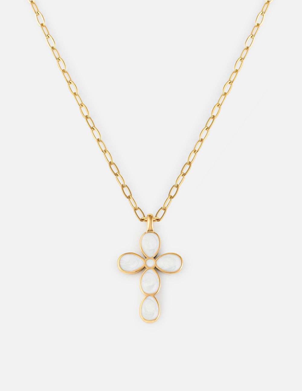 Eternal Light Cross Paperclip Chain Necklace - Wild Dandelion BoutiqueJewelryEternal Light Cross Paperclip Chain NecklaceWild Dandelion Boutique