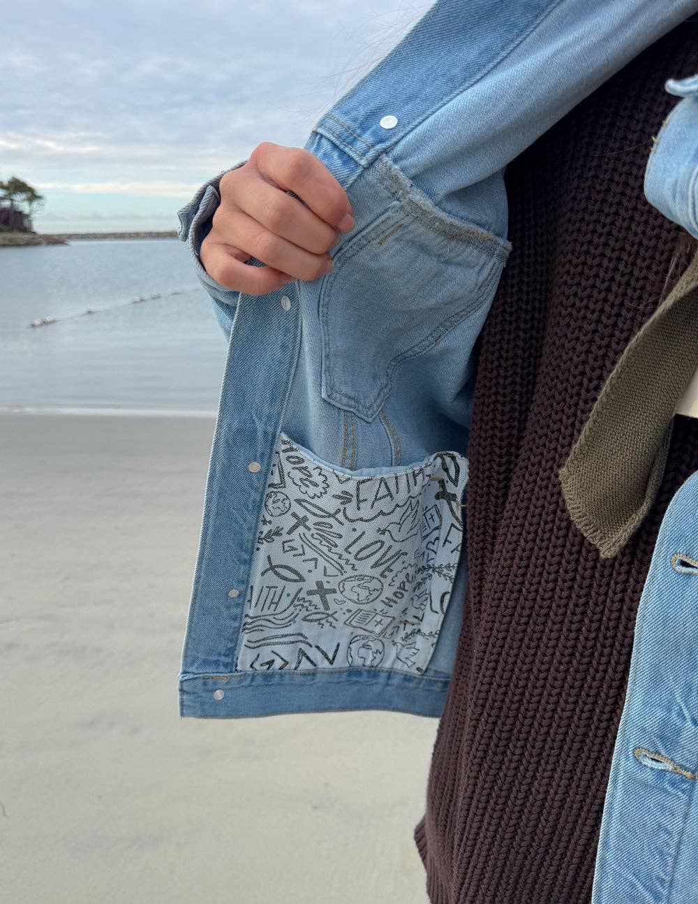 What a Friend In Jesus Denim Jacket - Wild Dandelion BoutiqueJacketWhat a Friend In Jesus Denim JacketWild Dandelion Boutique