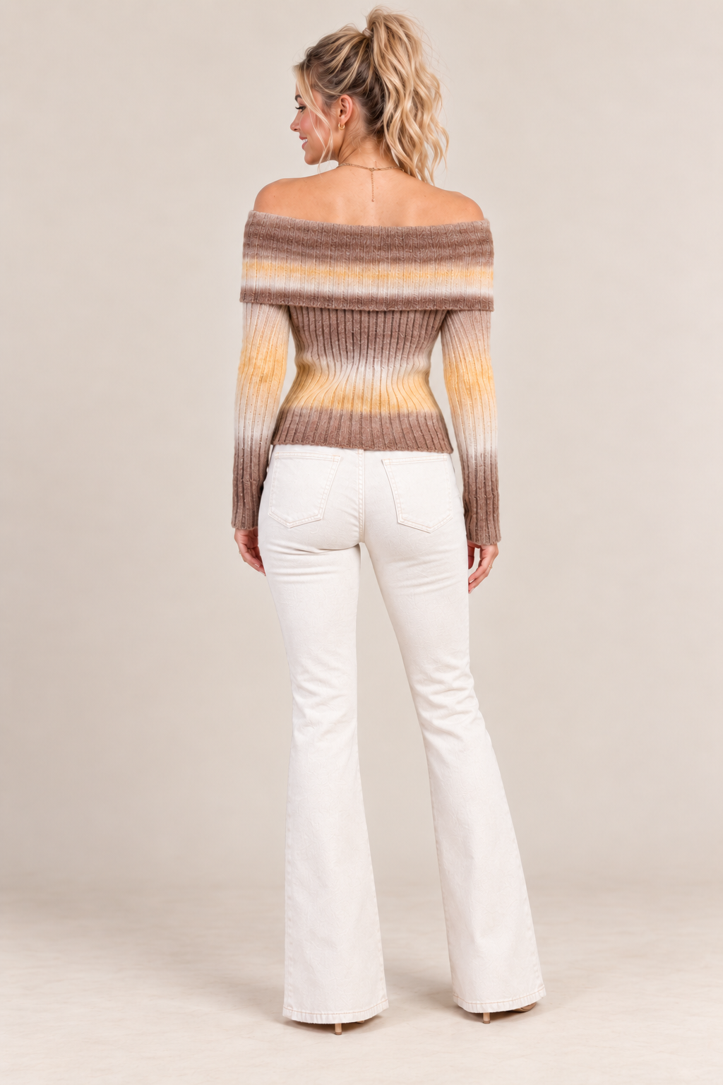 Sunny Off The Shoulder Sweater