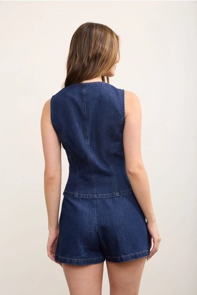 Britney Jean Denim Skort - Wild Dandelion BoutiqueBottomsBritney Jean Denim SkortWild Dandelion Boutique