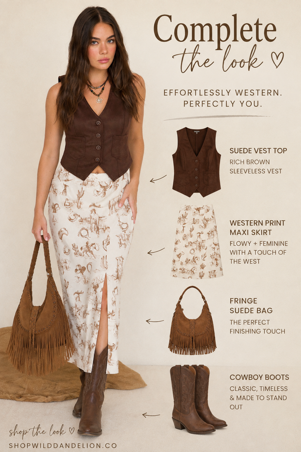 Sienna Button Down Suede Vest