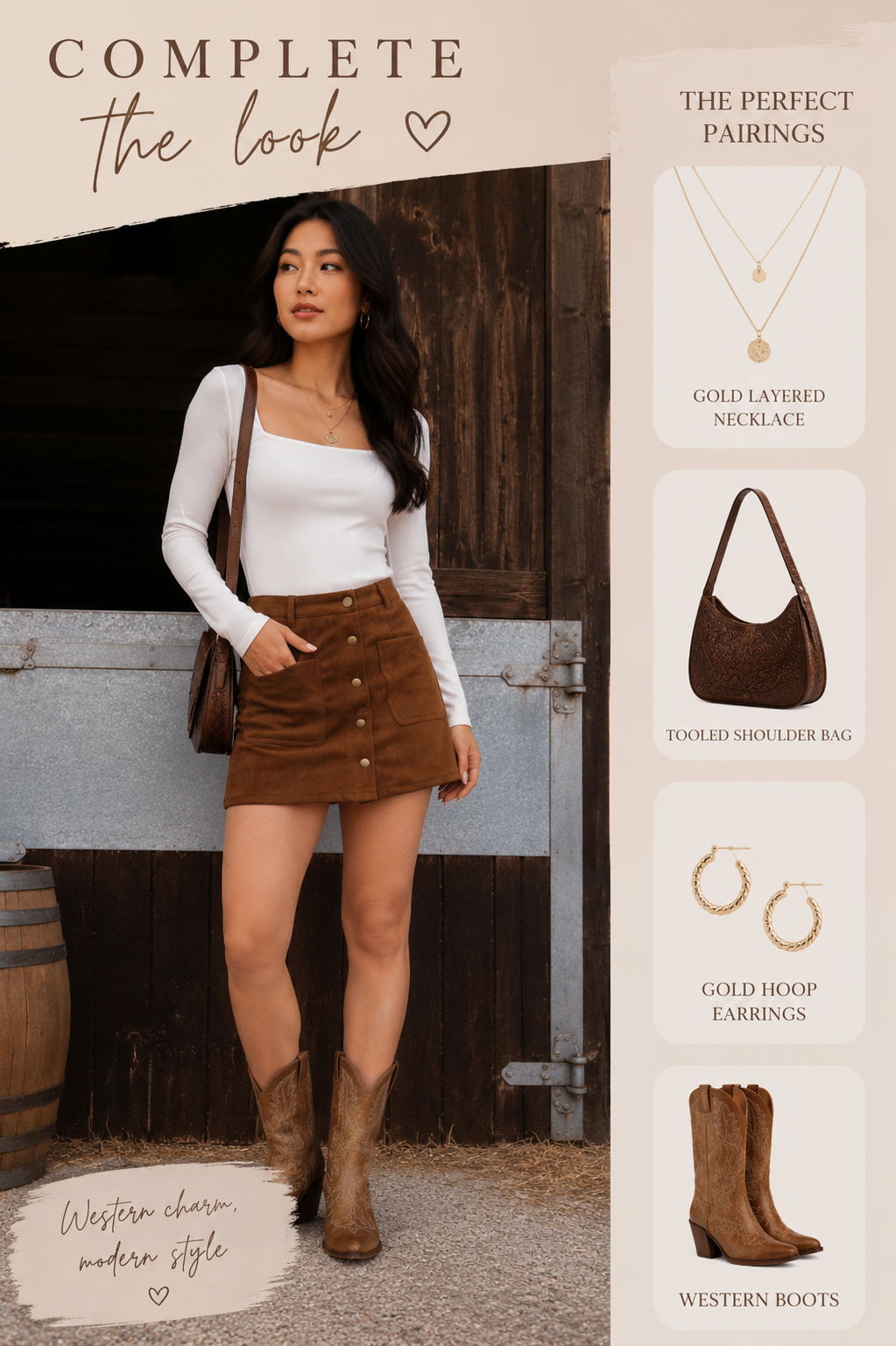 Talia Snap Front Suede Mini Skirt