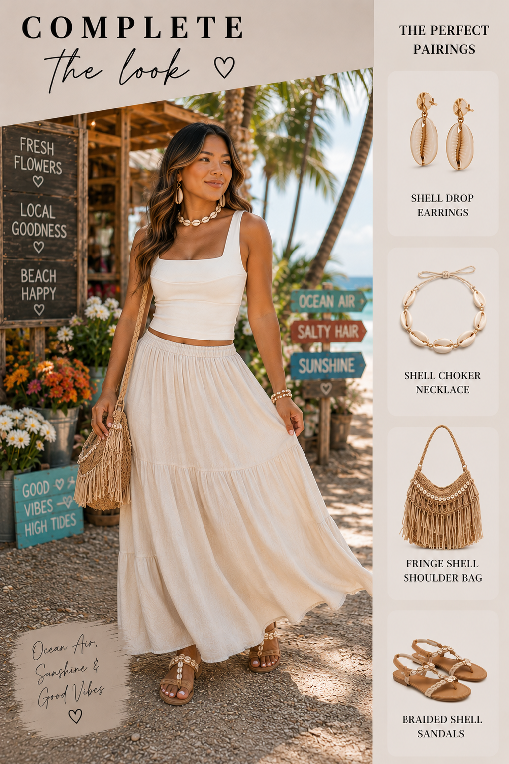 Tammy Bandage Crop Top - Ivory