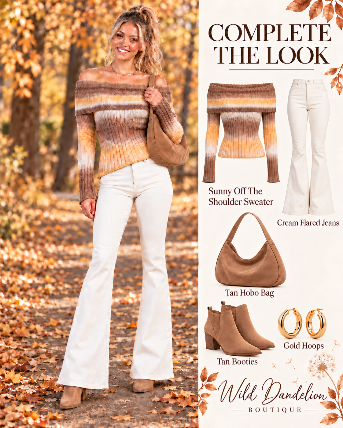 Sunny Off The Shoulder Sweater