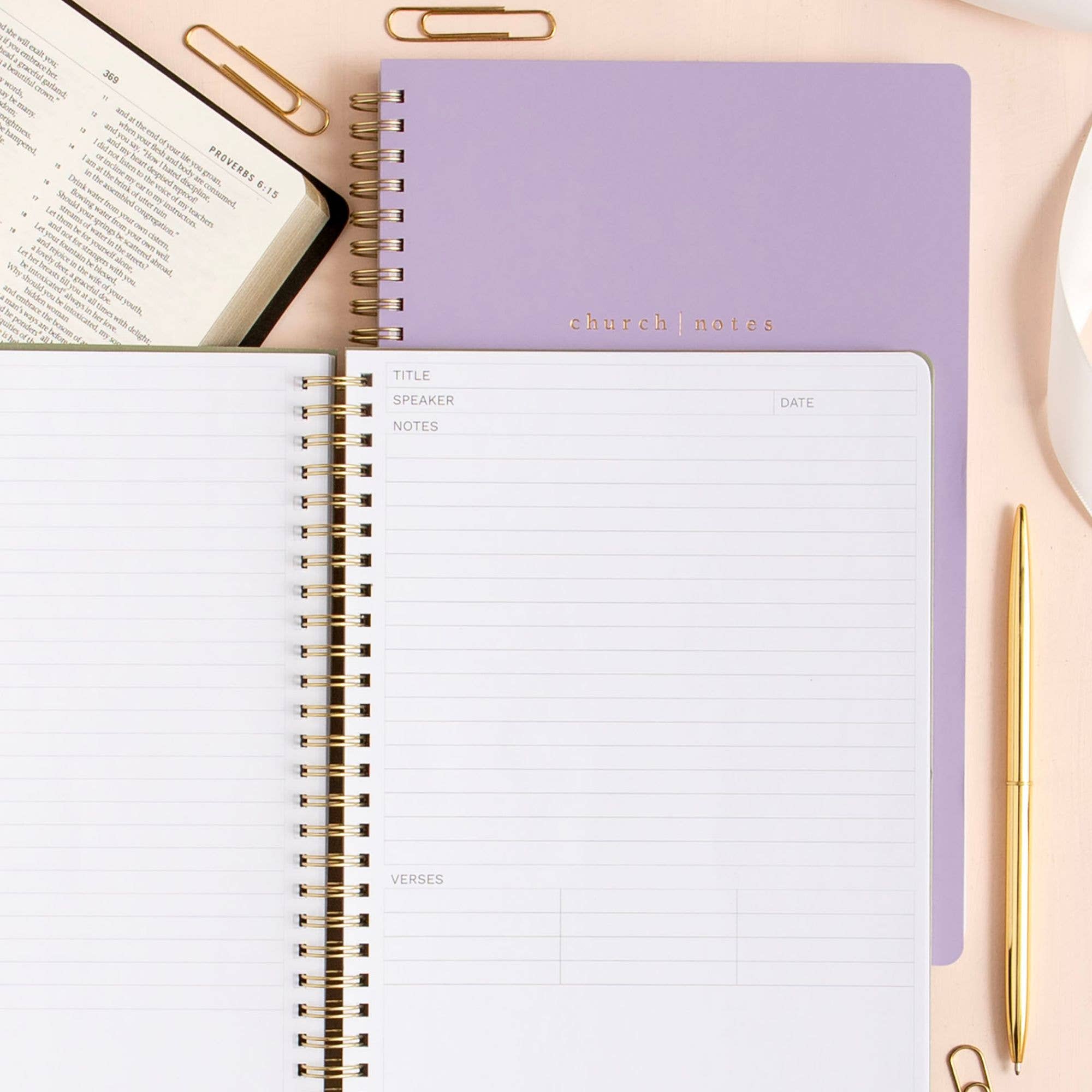 Lilac Church Notes Bible Reference Notebook - Wild Dandelion BoutiqueGoodiesLilac Church Notes Bible Reference NotebookWild Dandelion Boutique