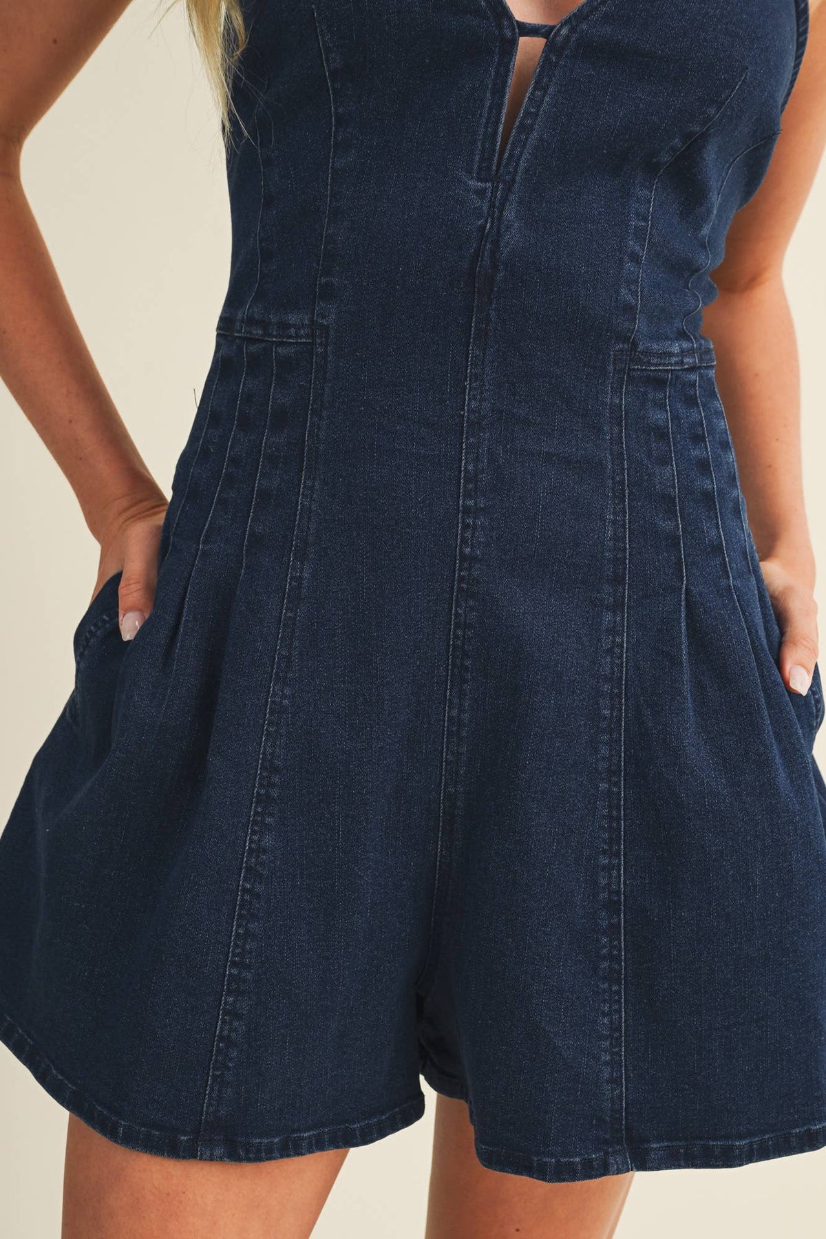 Billie Jean Denim Romper - Wild Dandelion BoutiqueRomperBillie Jean Denim RomperWild Dandelion Boutique