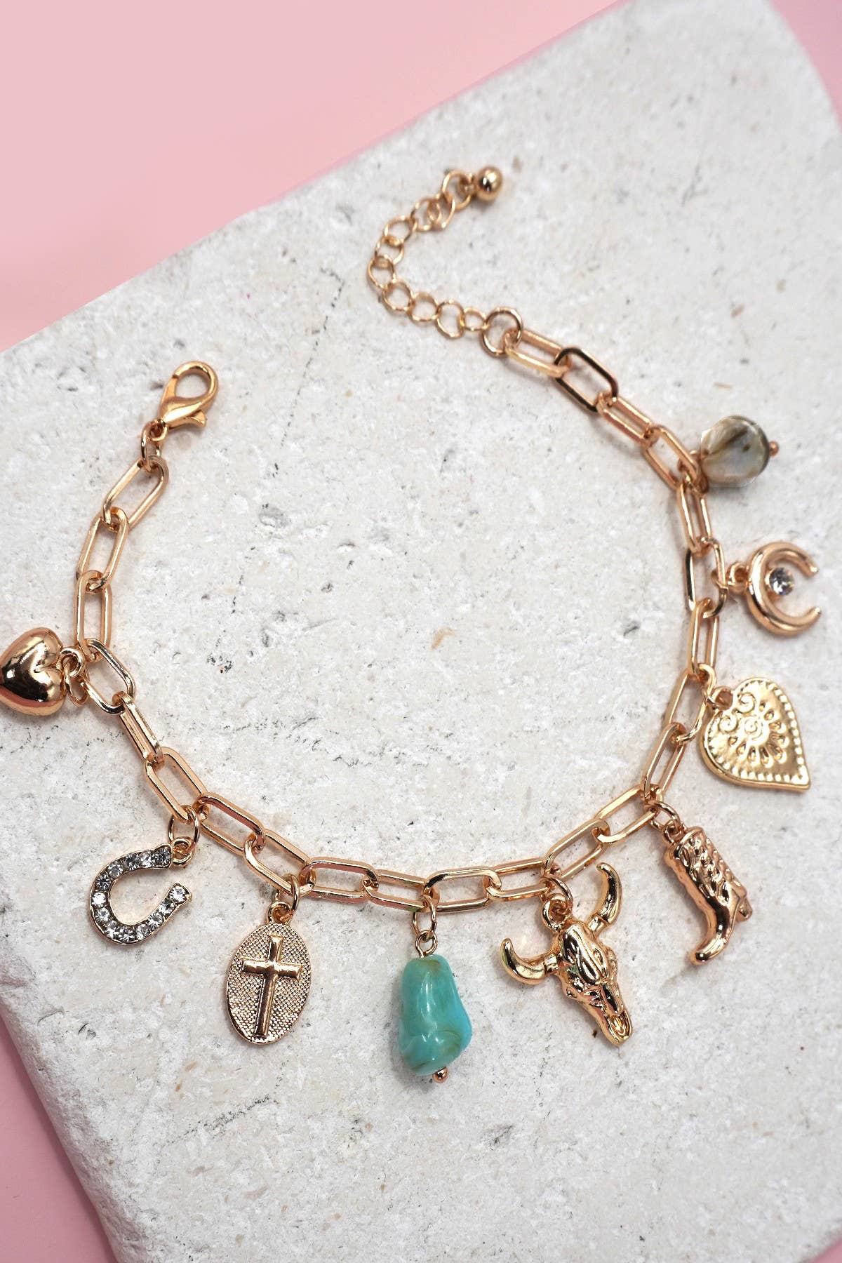Reba Western Charm Bracelet - Wild Dandelion BoutiqueReba Western Charm BraceletWild Dandelion Boutique