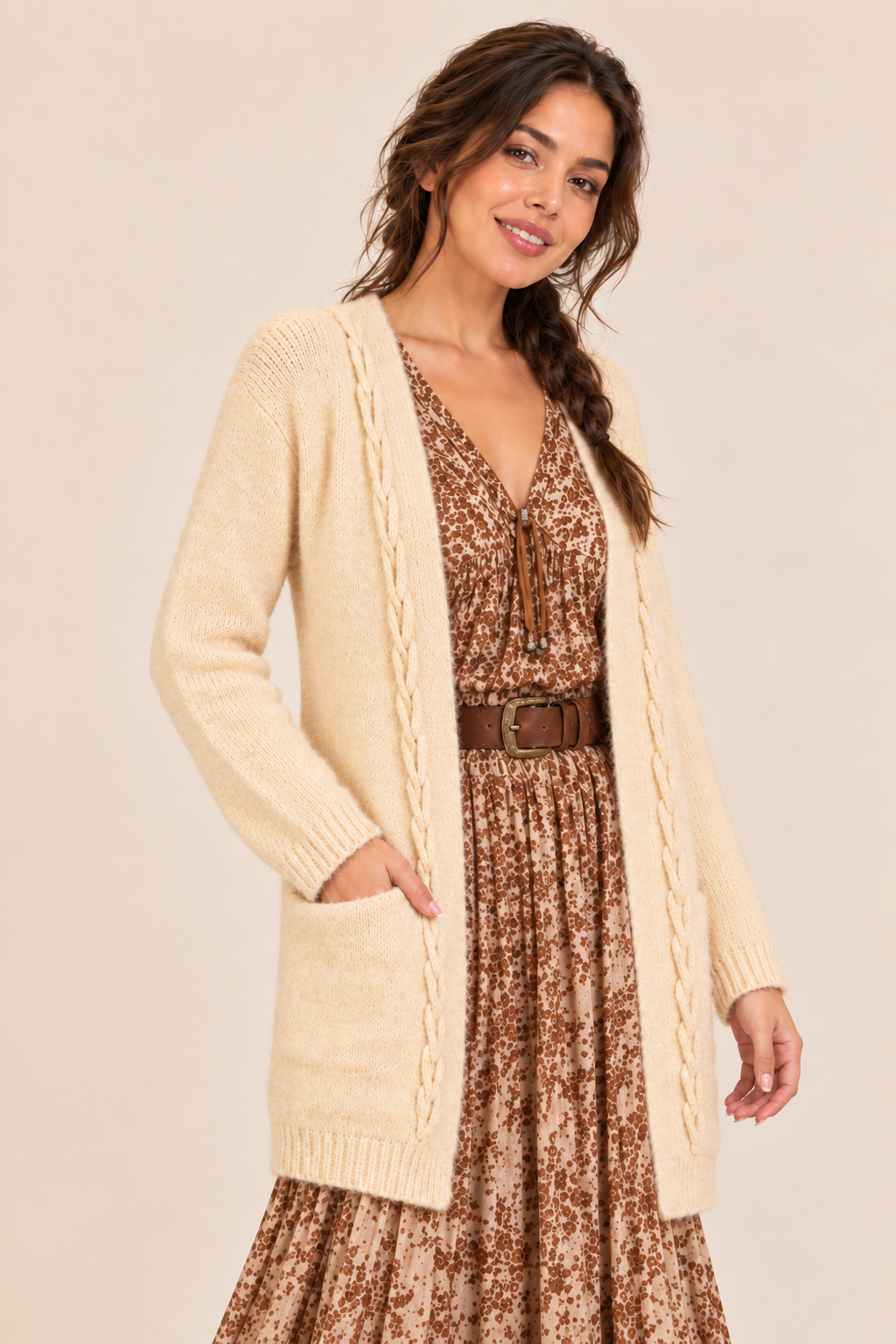 Harper Cable Knit Cardigan